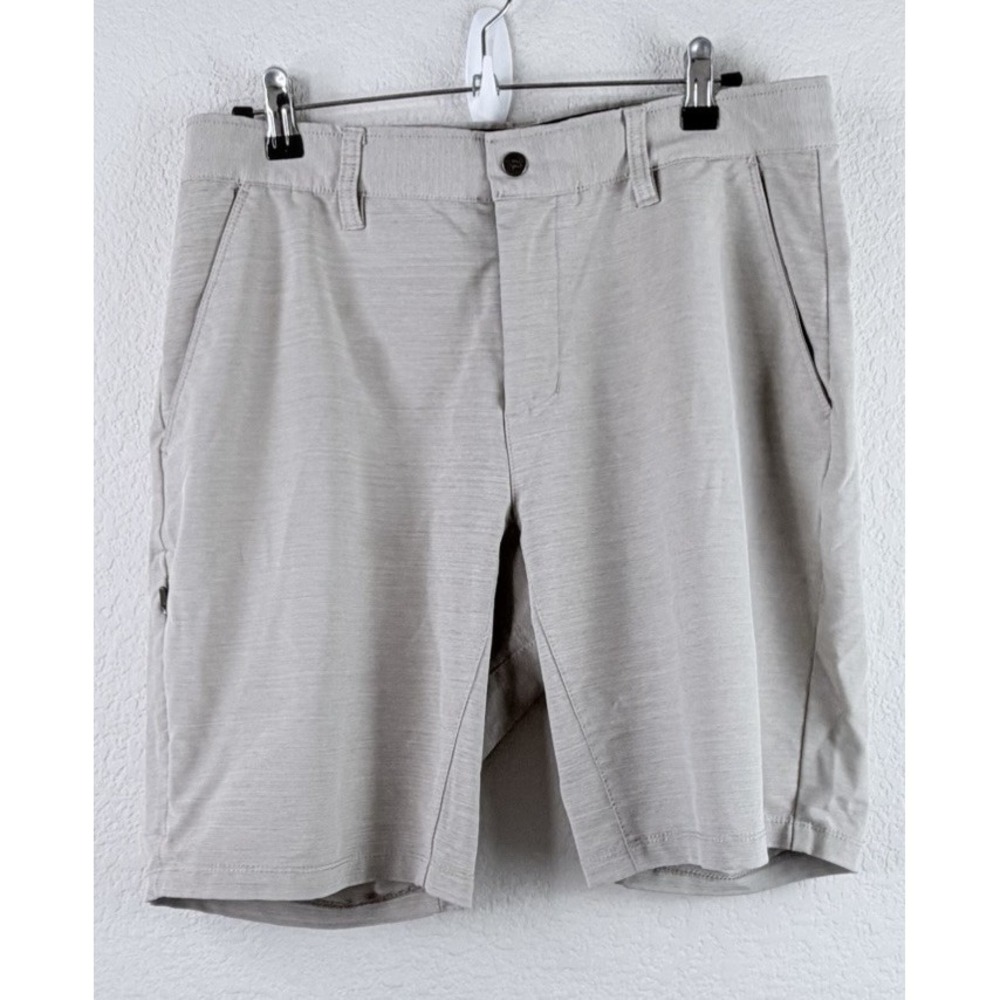 BYLT Premium Basics Men's Shorts Sz 33 Gray Performance 9" Stretch Casual Golf